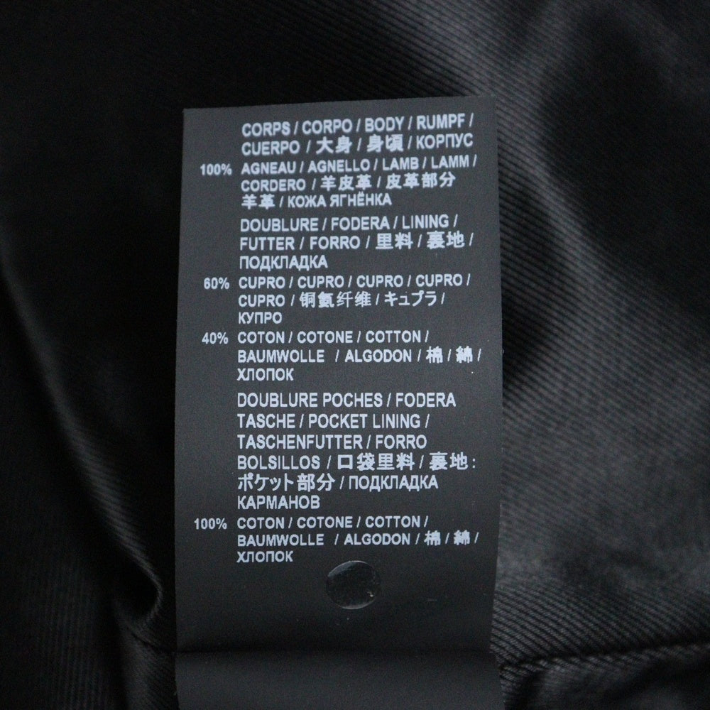 SAINT LAURENT PARIS(サンローランパリ) スムースレザー デニムスタイル ボタンジャケット ブラック 529949 YC2OC