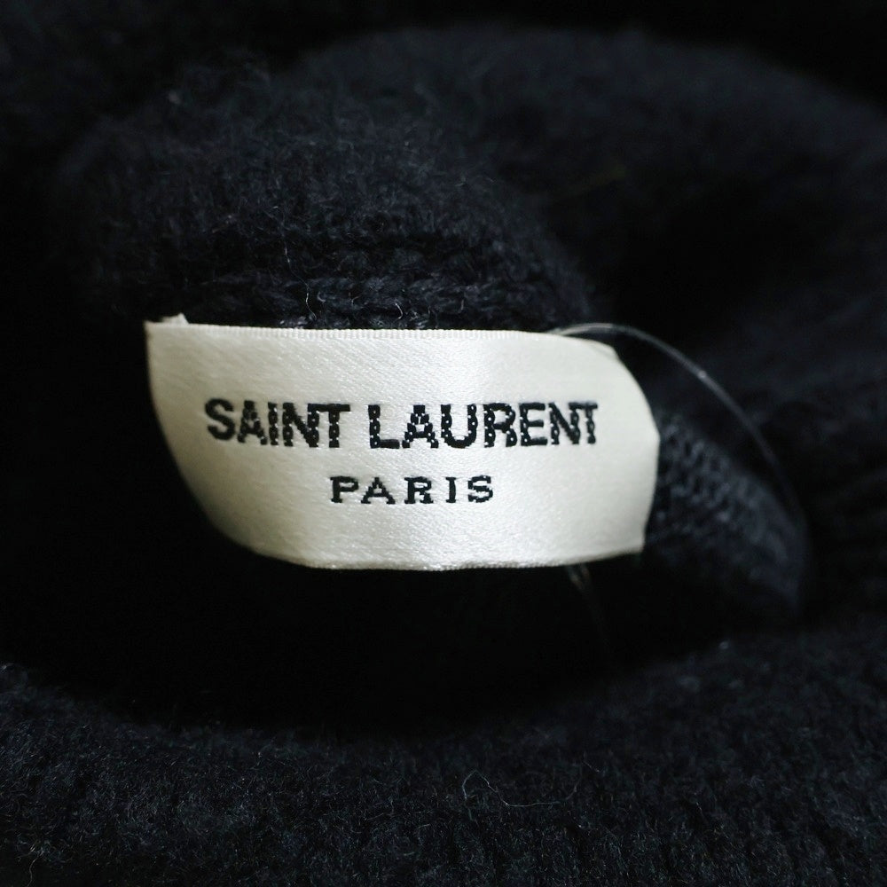 SAINT LAURENT PARIS(サンローランパリ) 23AW デザインタートルウールニット ブラック/ホワイト 752424 Y76FO