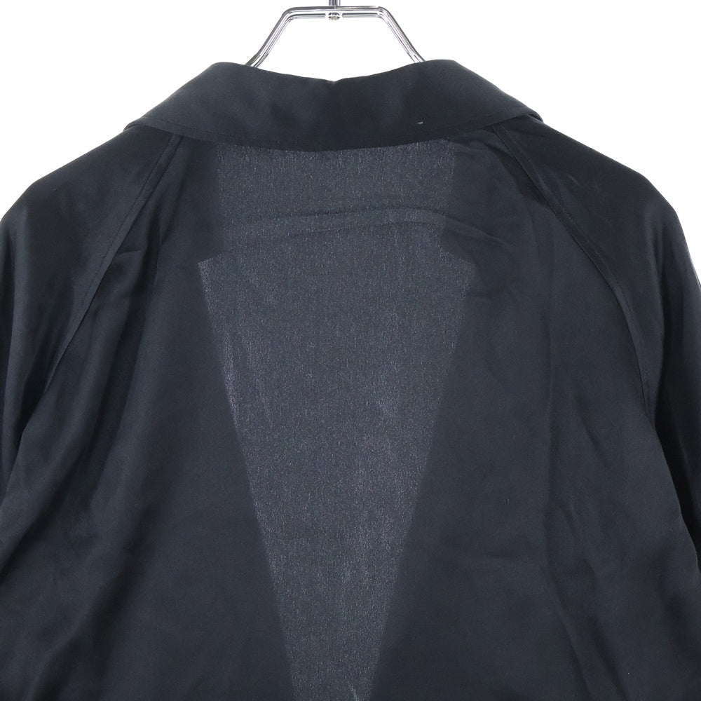 SAINT LAURENT PARIS(サンローランパリ) 23SS ヴァルーズ プルオーバー長袖スキッパーシャツ シルク ブラック 733571 Y900R
