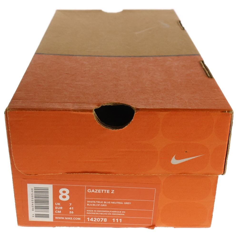 NIKE(ナイキ) 【観賞用 01年製】GAZETTE Z 142078 111 ガゼットZ テックローカットスニーカー ホワイト/グレー US8/26cm