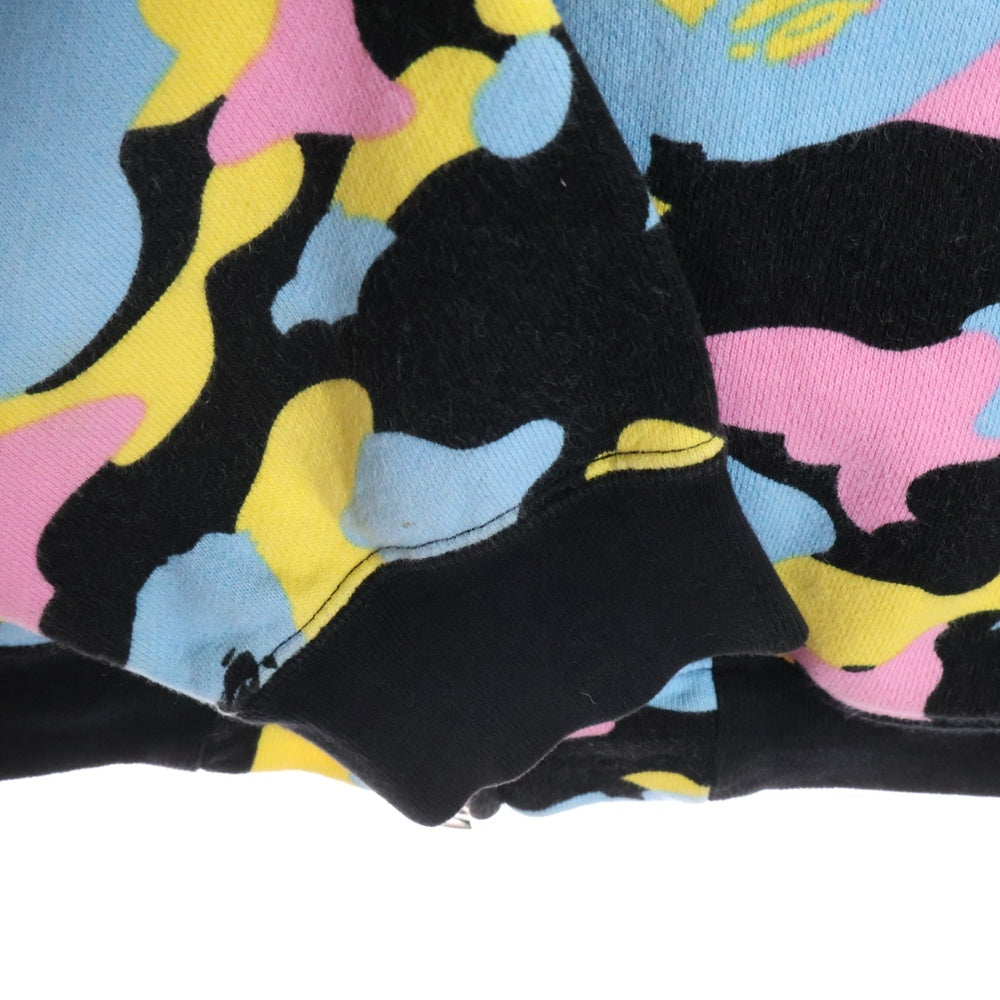 A BATHING APE(アベイシングエイプ) ベイプ マルチカモ スウェットボンバージャケット マルチカラー