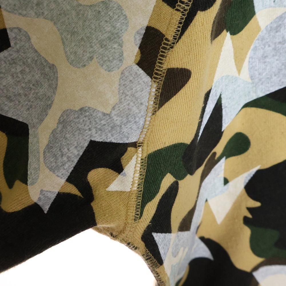 A BATHING APE(アベイシングエイプ) スタープリント サルカモ スウェットフルジップアップパーカー マルチカラー