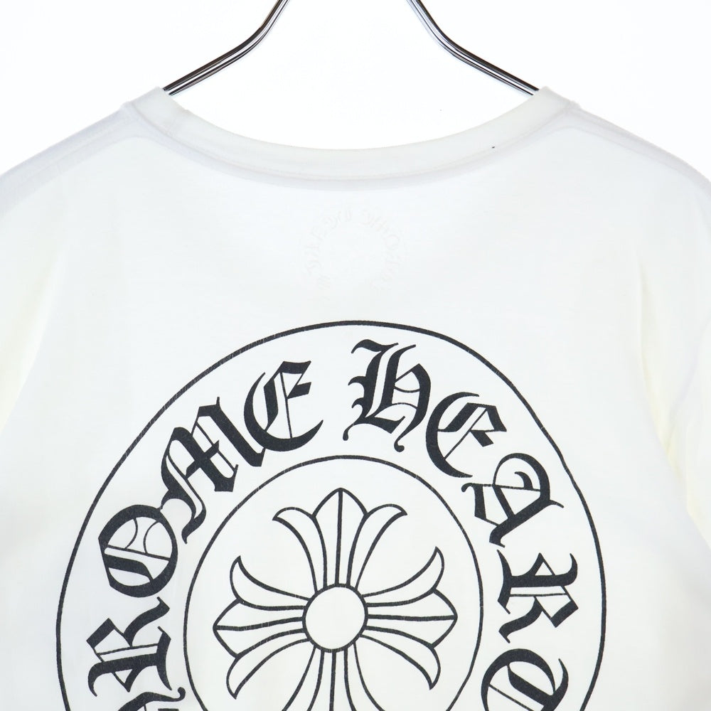 CHROME HEARTS(クロムハーツ) Horseshoe S/S Tee ホースシューロゴ半袖Tシャツ ホワイト