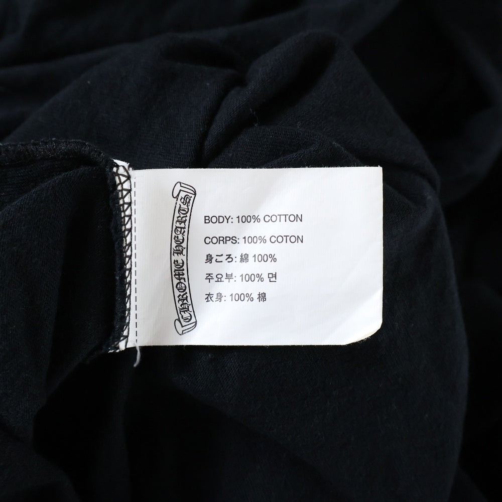 CHROME HEARTS(クロムハーツ) Horseshoe Tee ホースシュー セメタリークロス CHロゴプリント 半袖Tシャツ カットソー ブラック/レッド