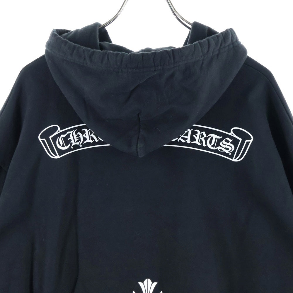CHROME HEARTS(クロムハーツ) MLTCOL CEM CRS HD PLVR マルチカラーセメタリークロスプリントプルオーバーパーカー ブラック