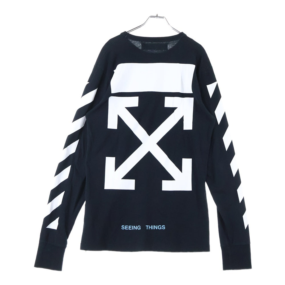 OFF-WHITE(オフホワイト) 17AW L/S T-Shirt 長袖Tシャツ ロンT ブラック OMAB001F17185028