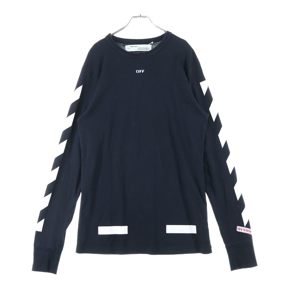 OFF-WHITE(オフホワイト) 17AW L/S T-Shirt 長袖Tシャツ ロンT ブラック OMAB001F17185028