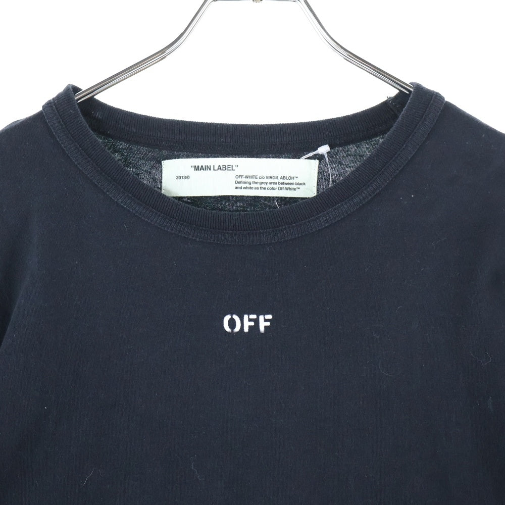 OFF-WHITE(オフホワイト) 17AW L/S T-Shirt 長袖Tシャツ ロンT ブラック OMAB001F17185028
