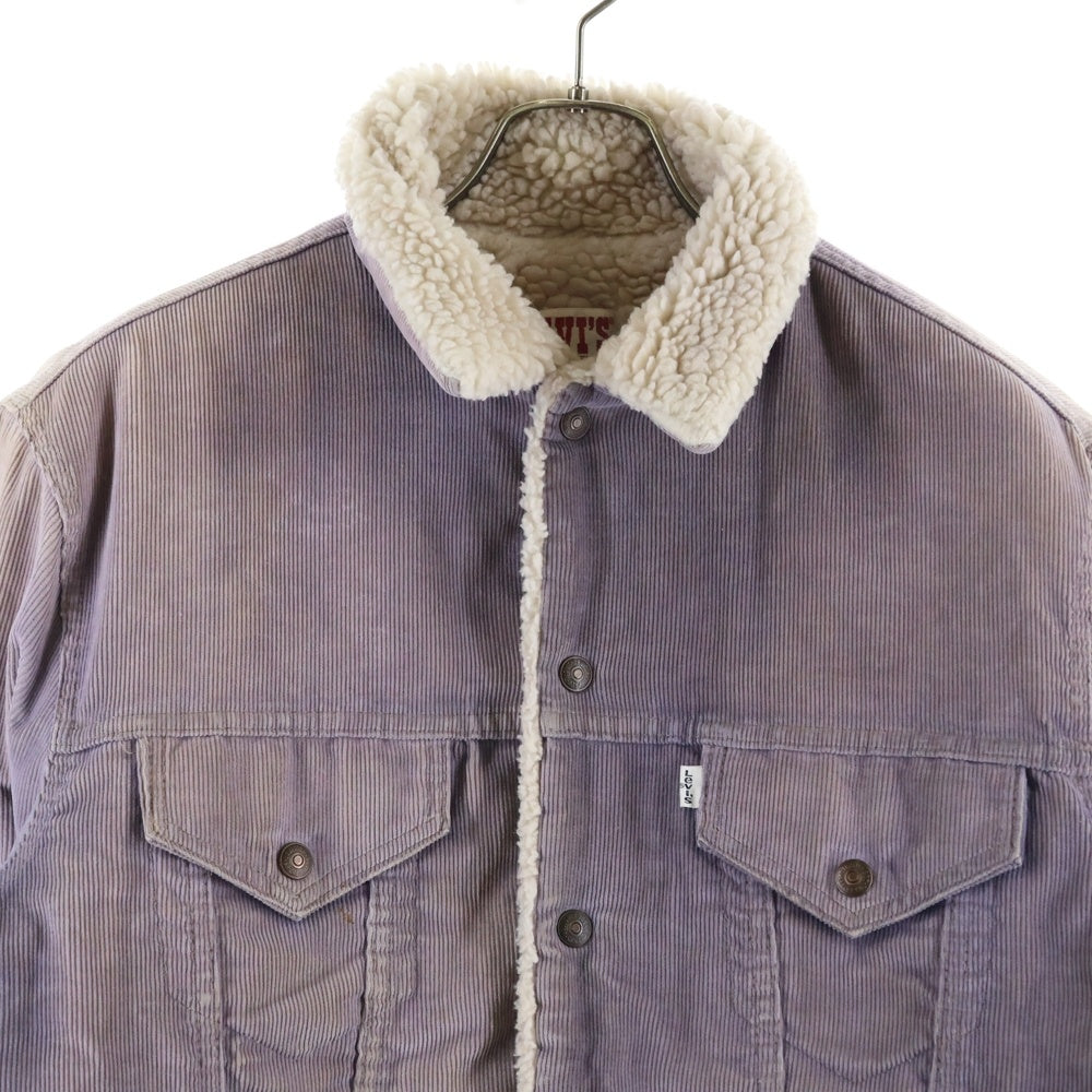 Levi's(リーバイス) 80's VINTAGE コーデュロイ ボアジャケット USA製 サンフランンシスコタグ パープル