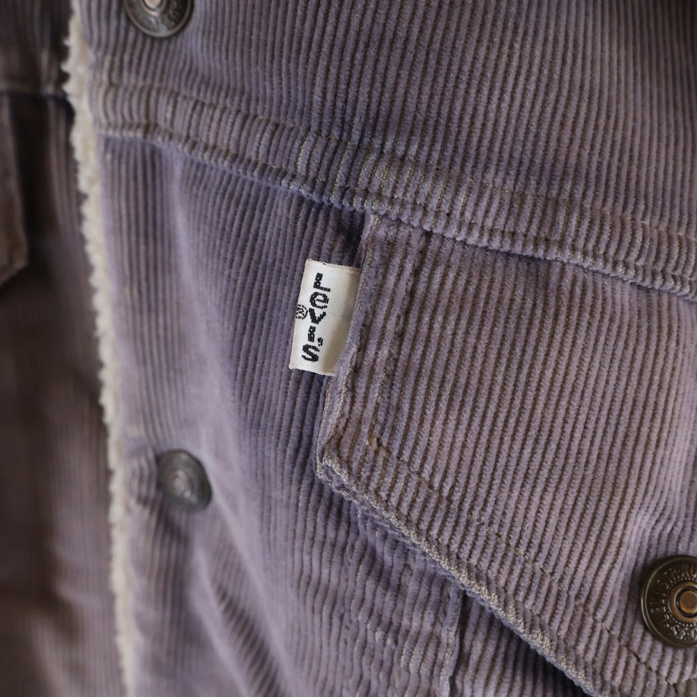 Levi's(リーバイス) 80's VINTAGE コーデュロイ ボアジャケット USA製 サンフランンシスコタグ パープル