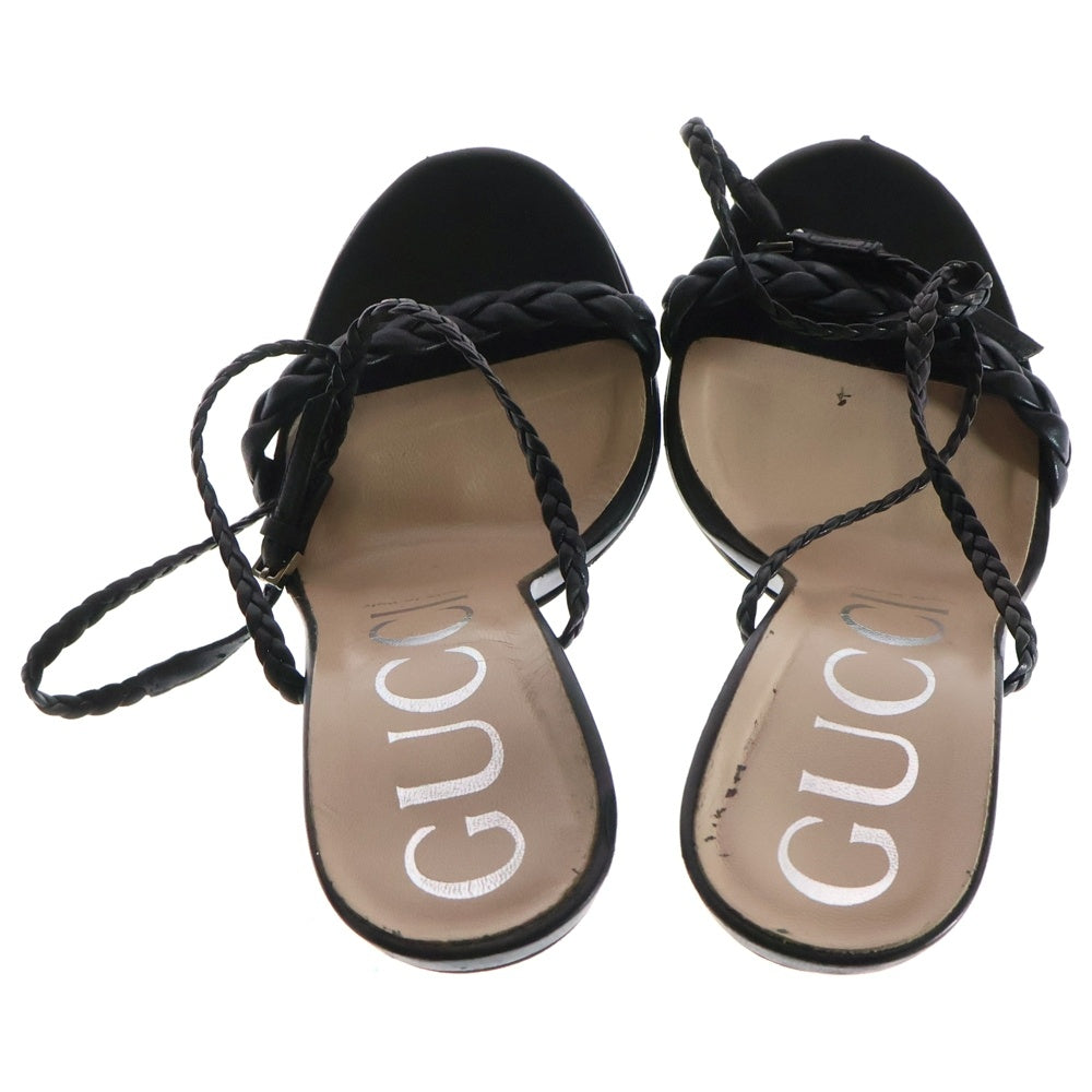 GUCCI(グッチ) ストラップサンダル パンプス ブラック