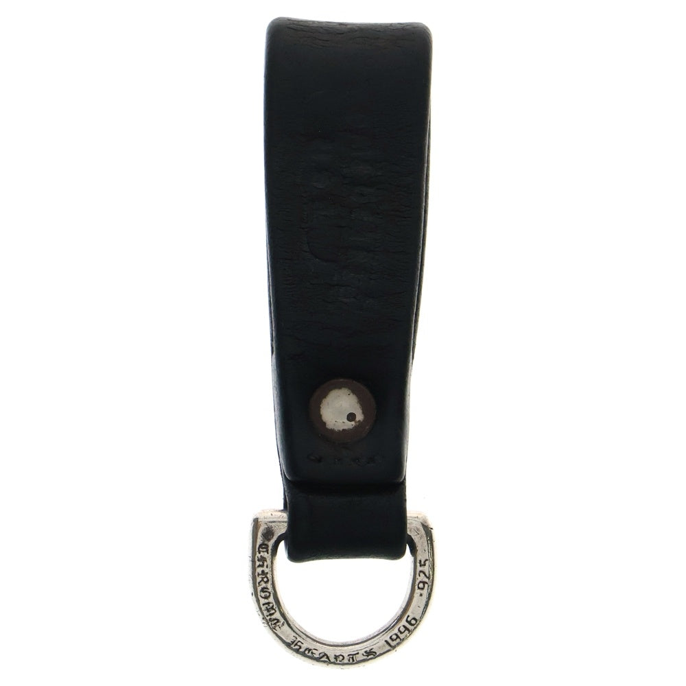 CHROME HEARTS(クロムハーツ) BELT LOOP D RING Dリング クロスボールベルトループ ブラック/シルバー BCA415