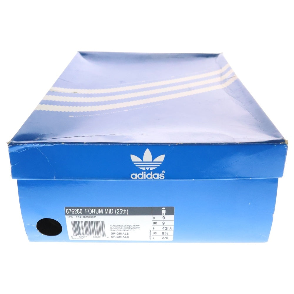 adidas(アディダス) 【2008年製】 FORUM MID 25th Anniversary Model 676280 フォーラムミッド 25周年記念 ミッドカットスニーカー マルチカラー US9.5 /27.5cm
