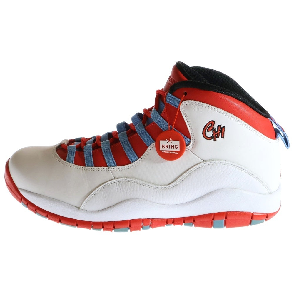 NIKE(ナイキ) 【2016年製】AIR JORDAN 10 RETRO CHICAGO FLAG 310805-114 エアジョーダン11シカゴフラグ ミッドカットスニーカー ホワイト/レッド US11/29cm