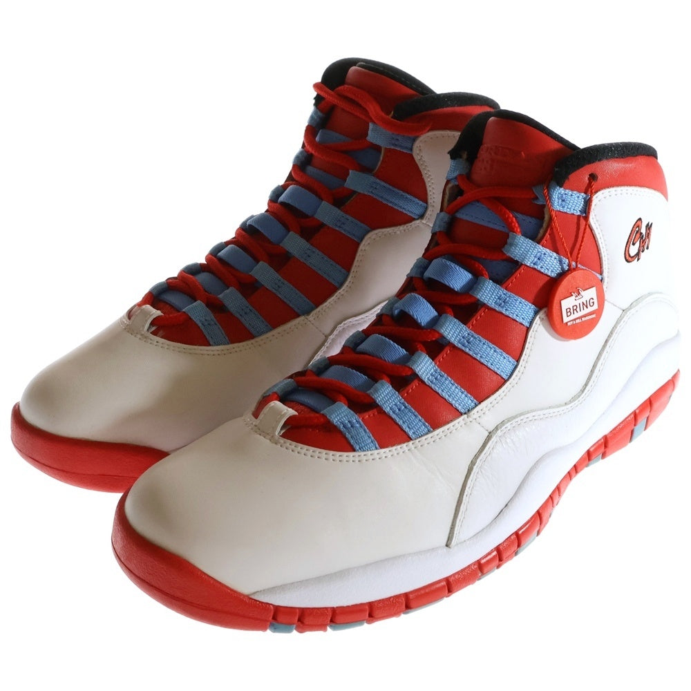 NIKE(ナイキ) 【2016年製】AIR JORDAN 10 RETRO CHICAGO FLAG 310805-114 エアジョーダン11シカゴフラグ ミッドカットスニーカー ホワイト/レッド US11/29cm