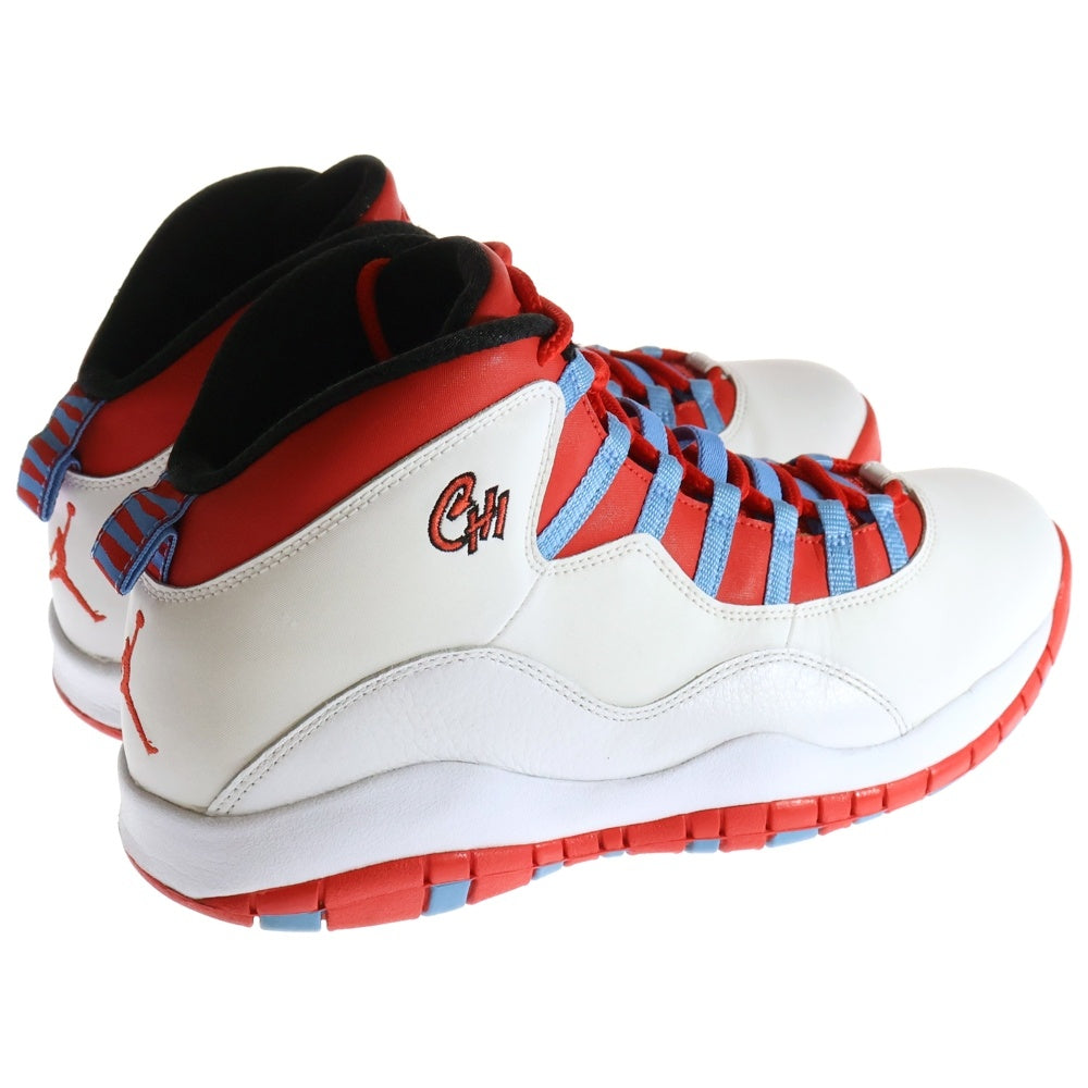 NIKE(ナイキ) 【2016年製】AIR JORDAN 10 RETRO CHICAGO FLAG 310805-114 エアジョーダン11シカゴフラグ ミッドカットスニーカー ホワイト/レッド US11/29cm
