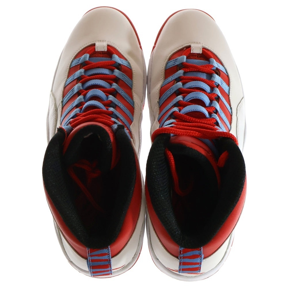 NIKE(ナイキ) 【2016年製】AIR JORDAN 10 RETRO CHICAGO FLAG 310805-114 エアジョーダン11シカゴフラグ ミッドカットスニーカー ホワイト/レッド US11/29cm