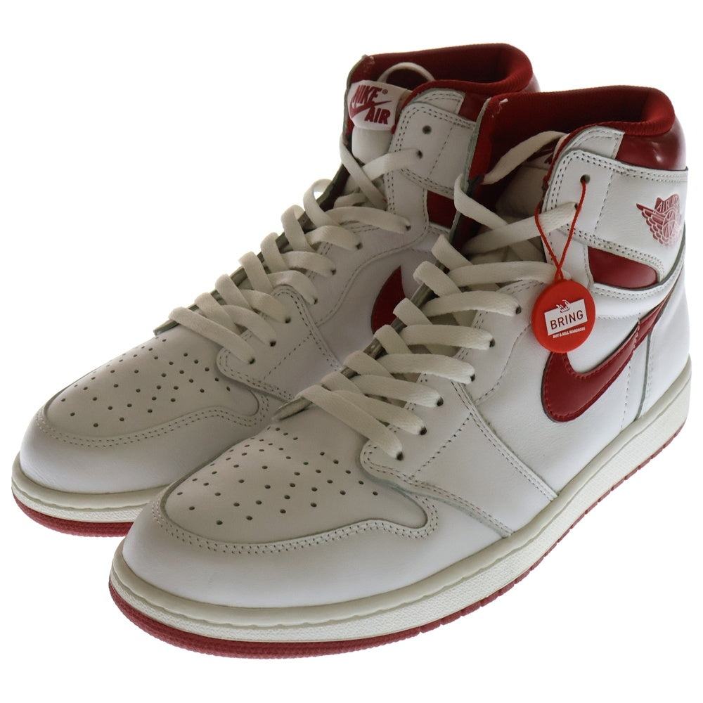 NIKE(ナイキ) AIR JORDAN 1 HIGH OG METALLIC RED 555088-103 エア ジョーダン 1 オージー メタリック レッド ハイカットスニーカー ホワイト/レッド US12/30 cm