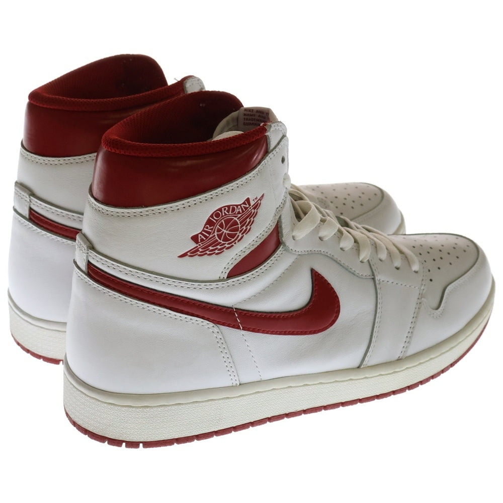 NIKE(ナイキ) AIR JORDAN 1 HIGH OG METALLIC RED 555088-103 エア ジョーダン 1 オージー メタリック レッド ハイカットスニーカー ホワイト/レッド US12/30 cm