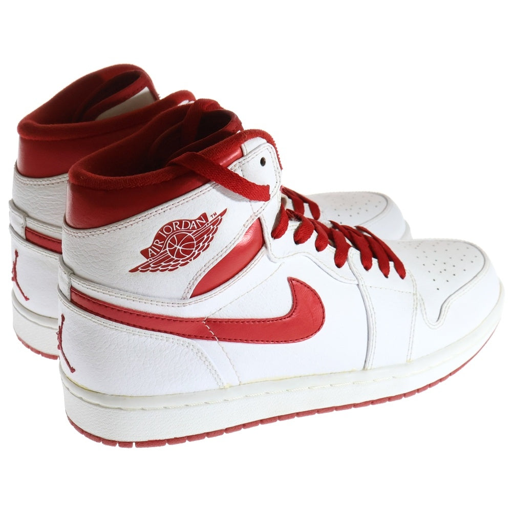NIKE(ナイキ) 【観賞用 2009年製】 AIR JORDAN 1 RETRO HIGH THINK16 332550-161 エアジョーダン1 レトロハイ シンク16 ハイカットスニーカー ホワイト/レッド US10/28cm