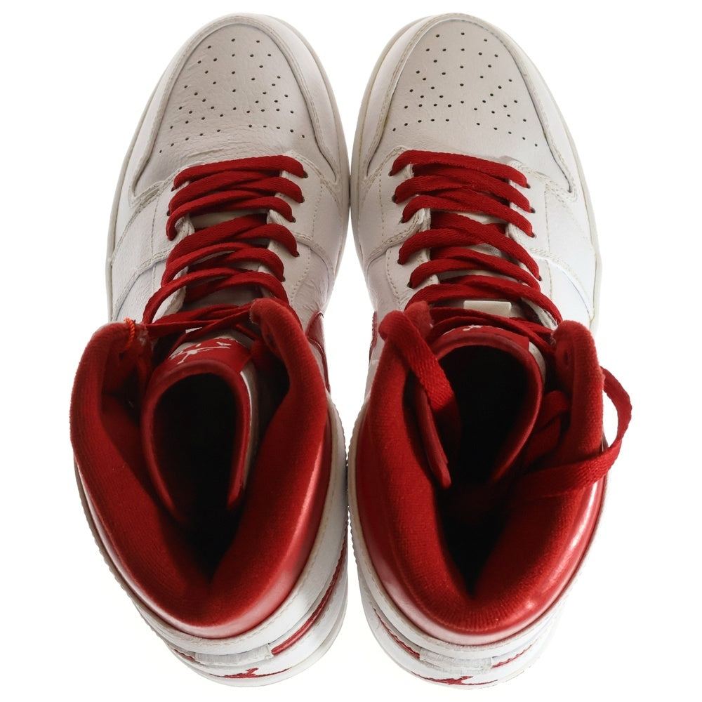 NIKE(ナイキ) 【観賞用 2009年製】 AIR JORDAN 1 RETRO HIGH THINK16 332550-161 エアジョーダン1 レトロハイ シンク16 ハイカットスニーカー ホワイト/レッド US10/28cm