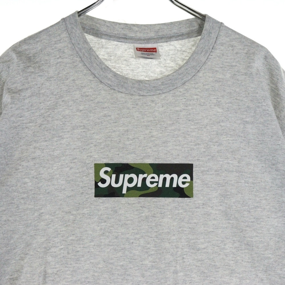 SUPREME(シュプリーム) 23AW Box Logo Tee Camo カモフラージュ 迷彩 ボックスロゴ クルーネック 半袖Tシャツ カットソー グレー