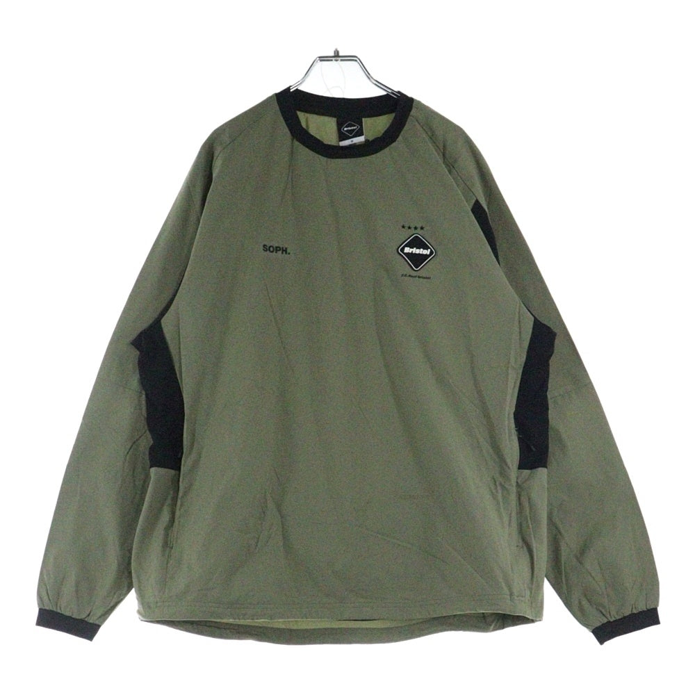 F.C.R.B.(エフシーアールビー) 23SS STRETCH LIGHT WEIGHT PISTE ストレッチライトウェイト プルオーバーシャツ カーキ/ブラック FCRB-230039