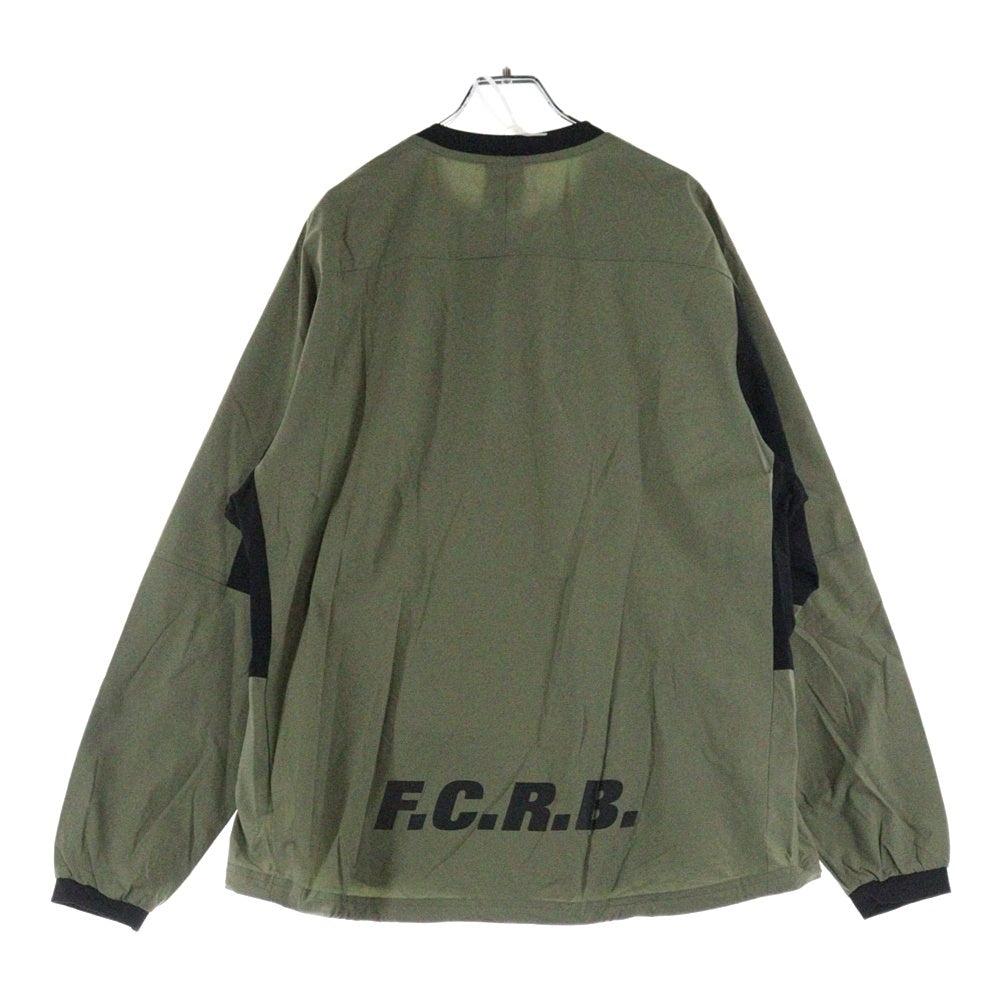 F.C.R.B.(エフシーアールビー) 23SS STRETCH LIGHT WEIGHT PISTE ストレッチライトウェイト プルオーバーシャツ カーキ/ブラック FCRB-230039
