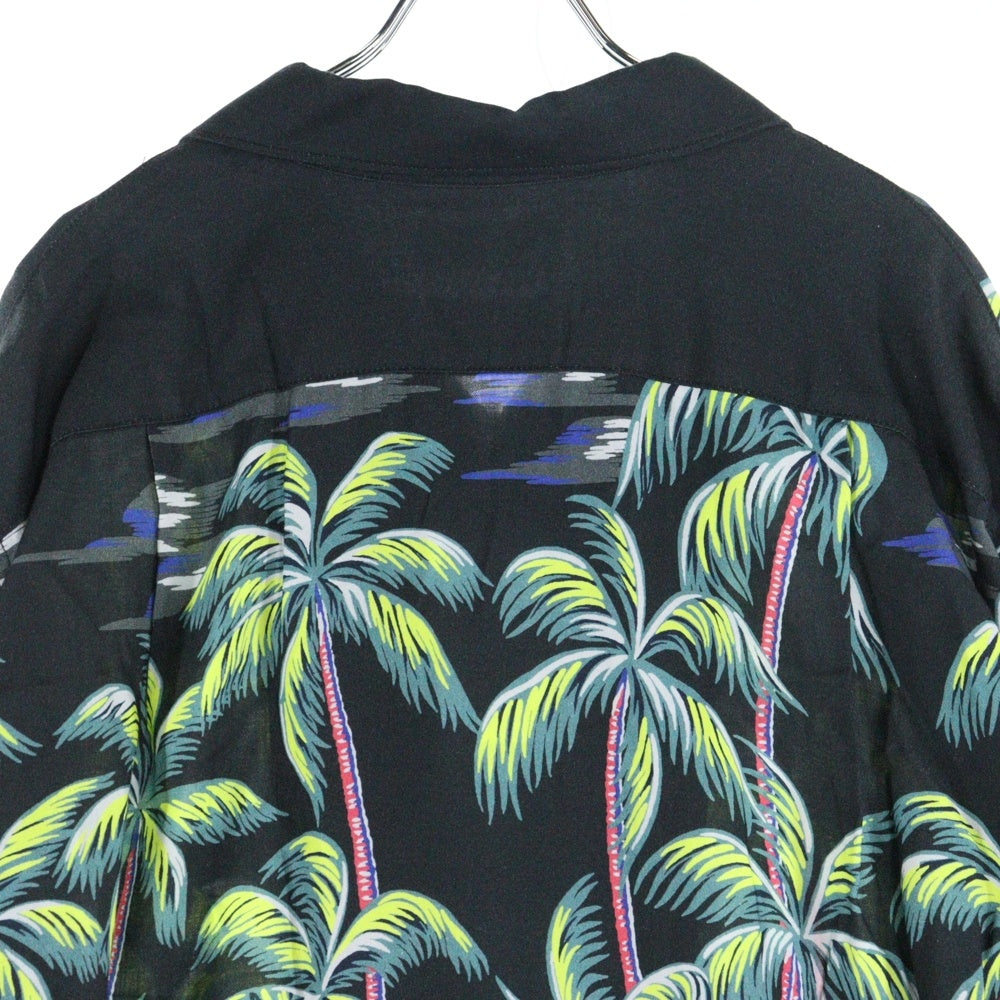MAGIC STICK(マジックスティック) 23SS DK PALMS HAWAIIAN SHIRT by Reyn Spooner ハワイアン長袖シャツ ブラック/マルチカラー 23SS-MS1-002