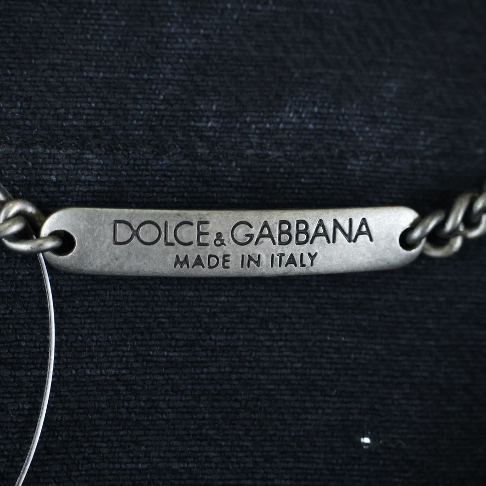 DOLCE & GABBANA(ドルチェアンドガッバーナ) ダメージ加工 パッチワーク 再構築デニムジャケット ブラック