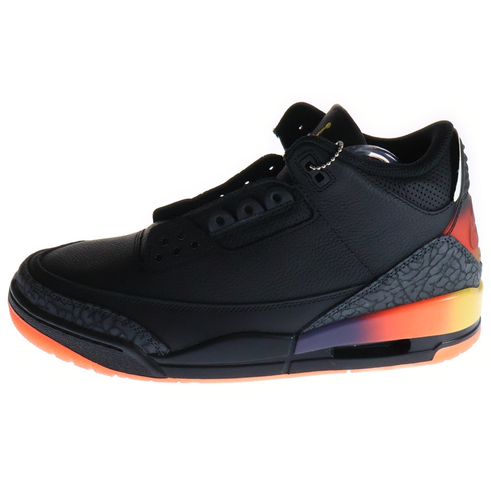 NIKE(ナイキ) ×J BALVIN AIR JORDAN 3 RETRO SP RIO FN0344-001 Jバルヴィン エアジョーダン3 レトロ ハイカットスニーカー ブラック US9.5/27.5cm