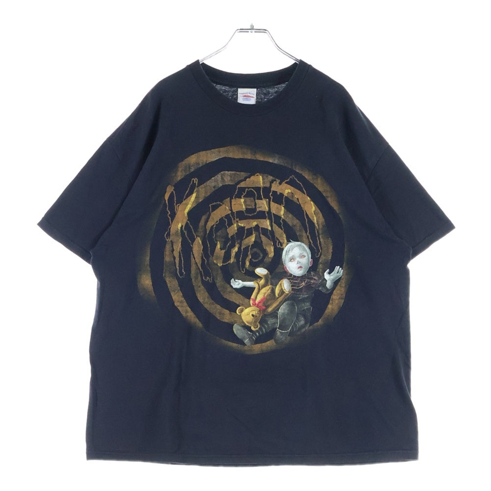 VINTAGE(ヴィンテージ) 00's KORN コーン プリント半袖Tシャツ ブラック