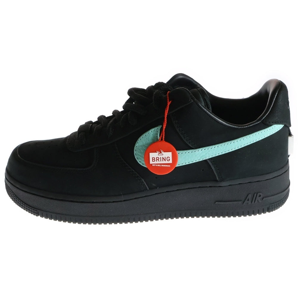 NIKE(ナイキ) ×TIFFANY&CO AIR FORCE 1 LOW 1837 DZ1382-001 ティファニー エアフォース1 ローカットスニーカー ブラック/ティファニーブルー US9/27cm