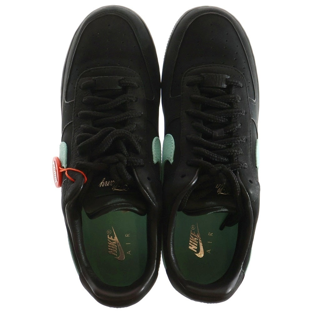NIKE(ナイキ) ×TIFFANY&CO AIR FORCE 1 LOW 1837 DZ1382-001 ティファニー エアフォース1 ローカットスニーカー ブラック/ティファニーブルー US9/27cm