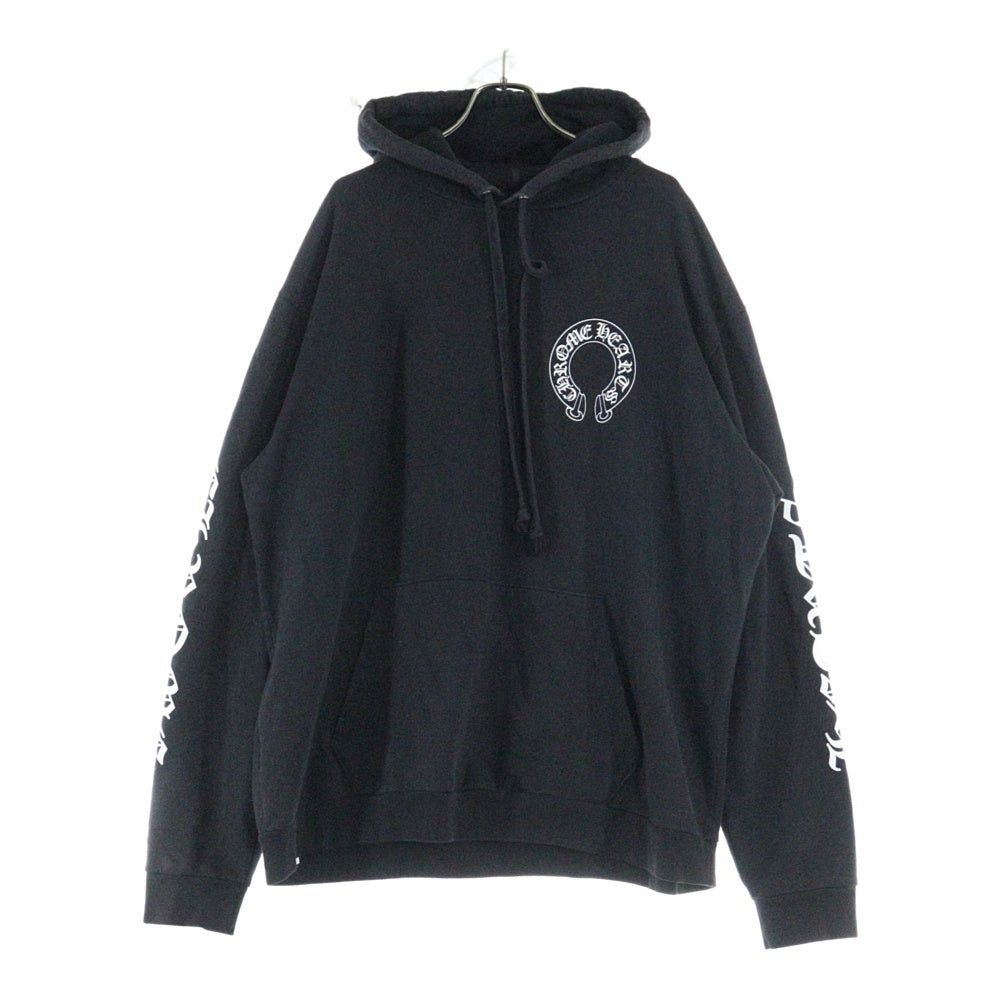 CHROME HEARTS(クロムハーツ) × MATTY BOY Chomper Horseshoe Hoodie マッティボーイ チョンパーホースシュー スウェット プルオーバーパーカー ブラック