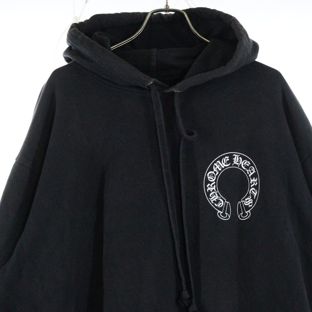 CHROME HEARTS(クロムハーツ) × MATTY BOY Chomper Horseshoe Hoodie マッティボーイ チョンパーホースシュー スウェット プルオーバーパーカー ブラック