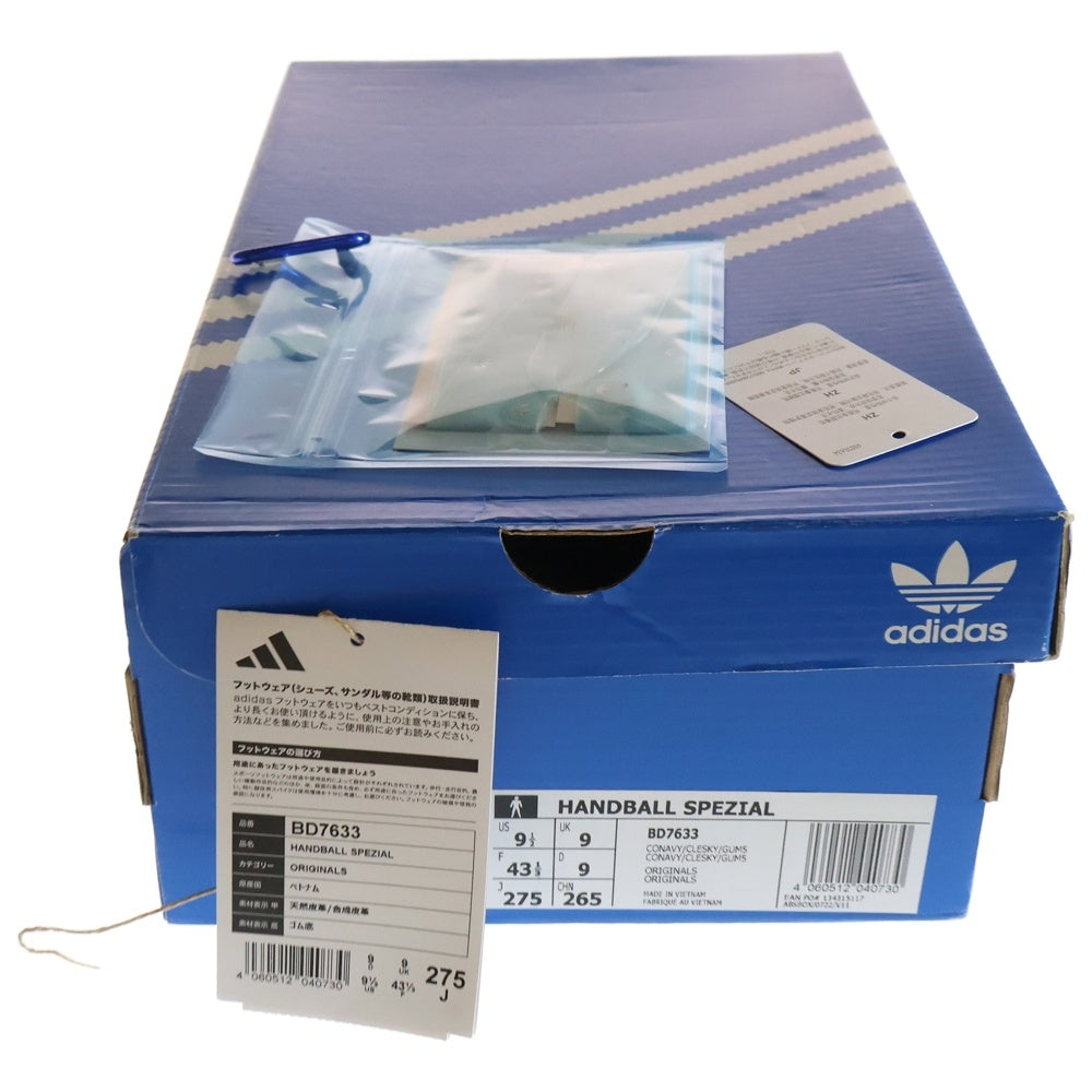 adidas(アディダス) Handball Spezial College Navy/Clear Sky ハンドボール スペツィアル ローカットスニーカー ネイビー BD7633 US9.5/27.5