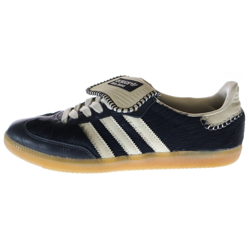 adidas(アディダス) × Wales Bonner Samba Pony Tonal Low ウェールズ・ボナー サンバ ポニー トーナル ハラコ ローカットスニーカー ブラック IE0580 US9.5/27.5