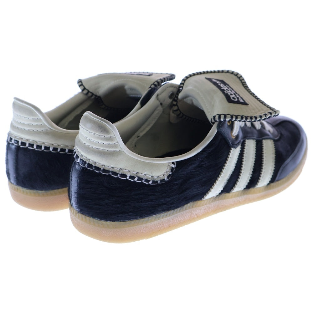 adidas(アディダス) × Wales Bonner Samba Pony Tonal Low ウェールズ・ボナー サンバ ポニー トーナル ハラコ ローカットスニーカー ブラック IE0580 US9.5/27.5