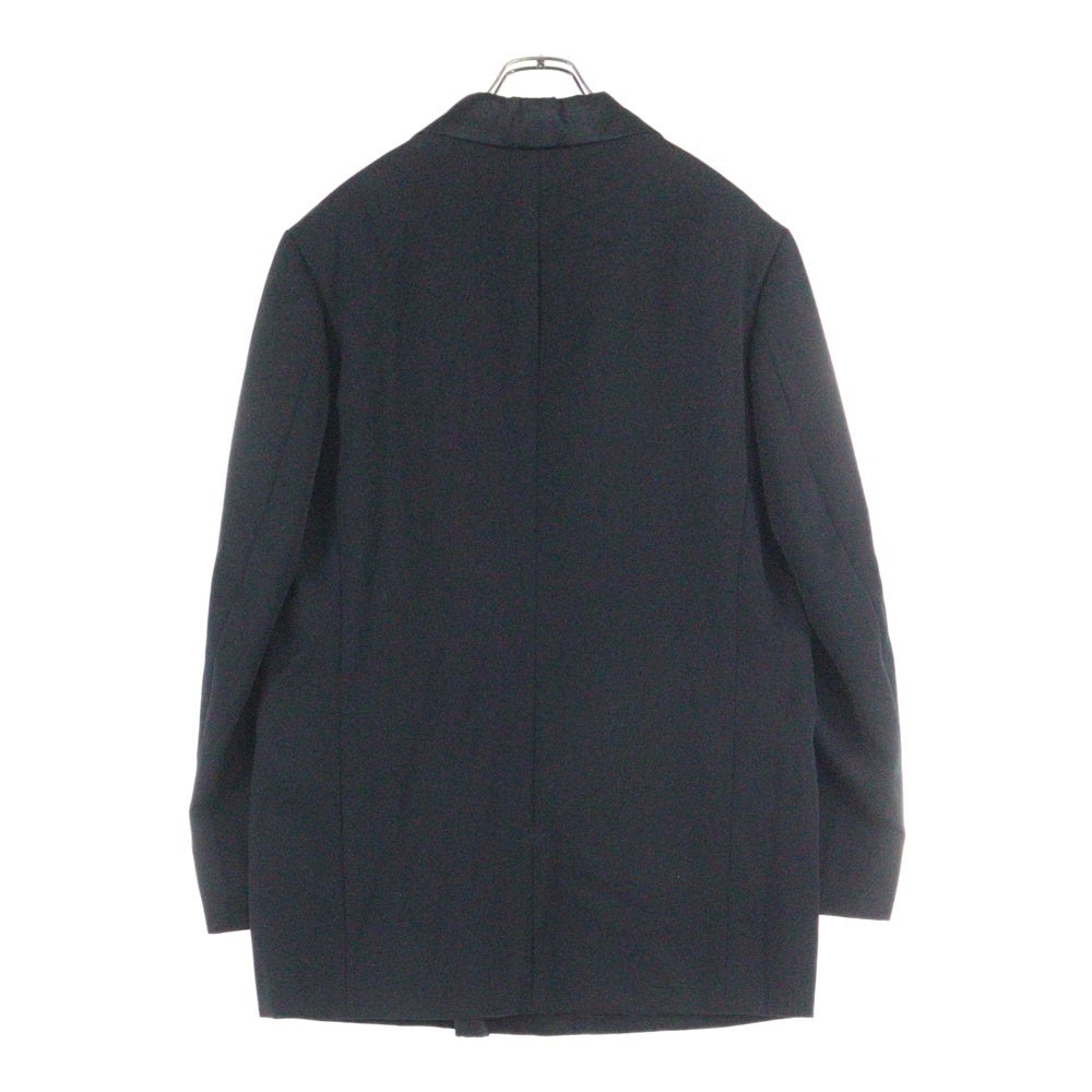 Yohji Yamamoto POUR HOMME(ヨウジヤマモト プールオム) 99AW 襟アセテートドッキング テーラードジャケット ブラック HN-J42-191