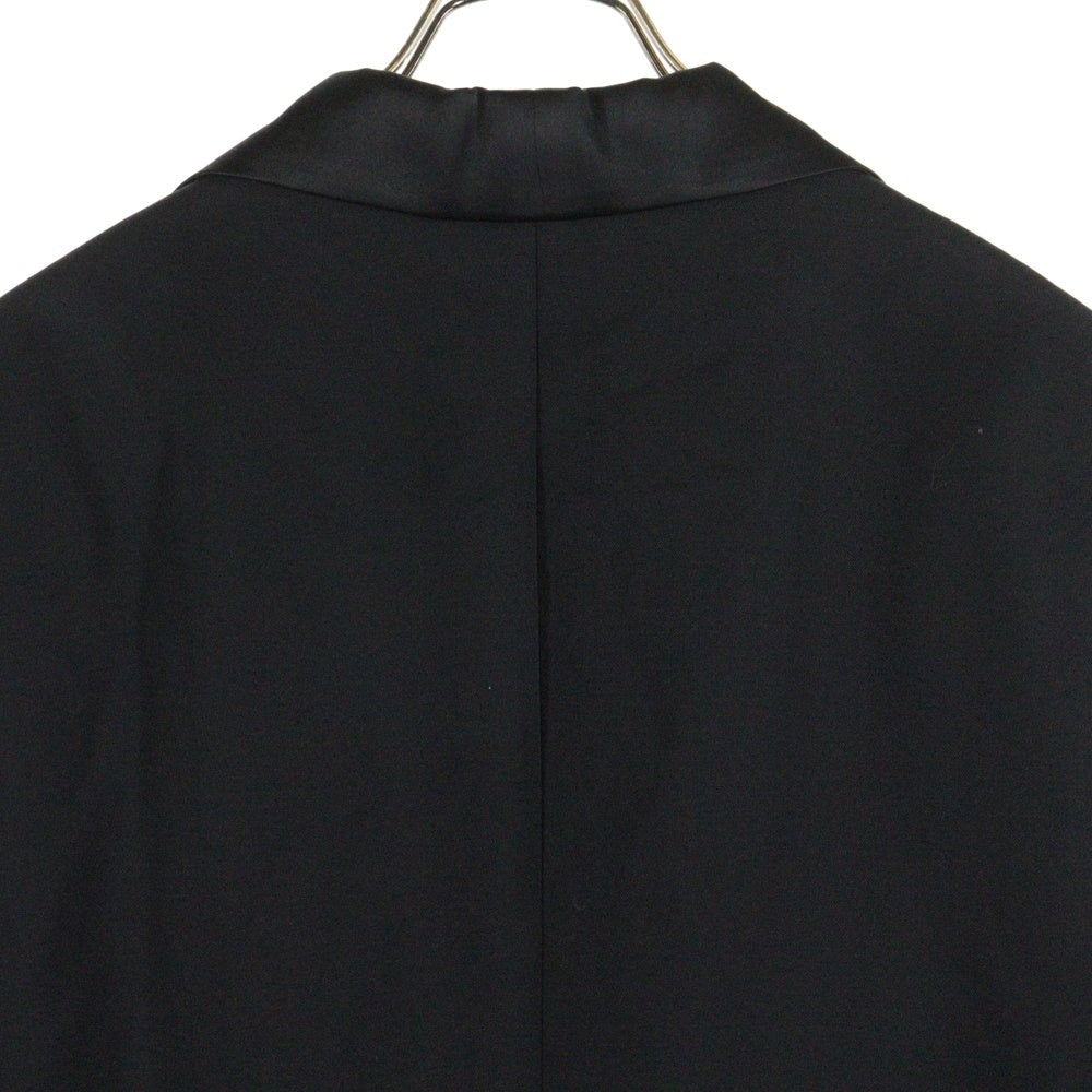 Yohji Yamamoto POUR HOMME(ヨウジヤマモト プールオム) 99AW 襟アセテートドッキング テーラードジャケット ブラック HN-J42-191