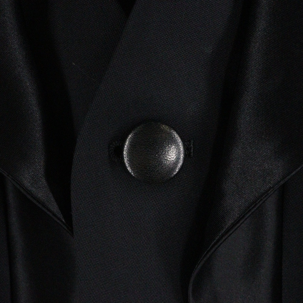 Yohji Yamamoto POUR HOMME(ヨウジヤマモト プールオム) 99AW 襟アセテートドッキング テーラードジャケット ブラック HN-J42-191