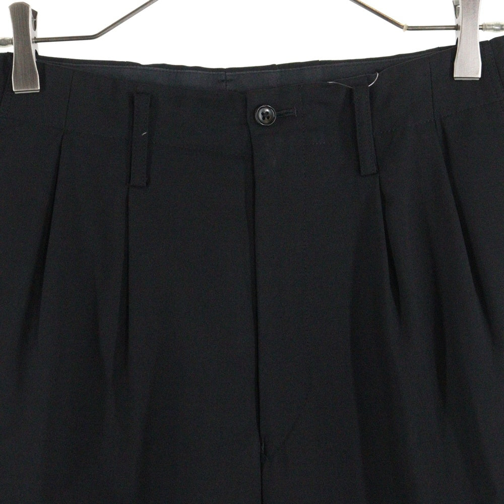 Yohji Yamamoto POUR HOMME(ヨウジヤマモト プールオム) 99SS サイドバックル付き テーパードスラックス ブラック HC-P46-114