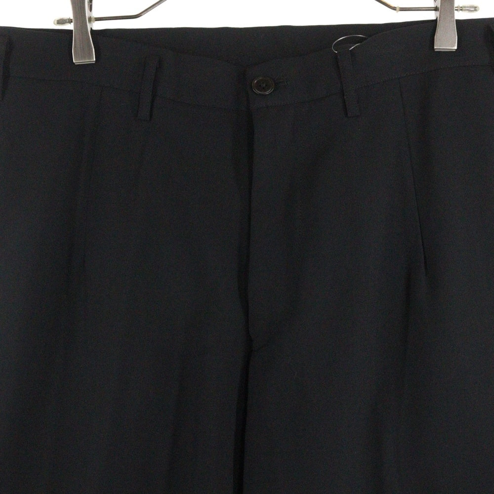 Yohji Yamamoto POUR HOMME(ヨウジヤマモト プールオム) 00SS ウールスラックスパンツ トラウザー ブラック HN-P01-191