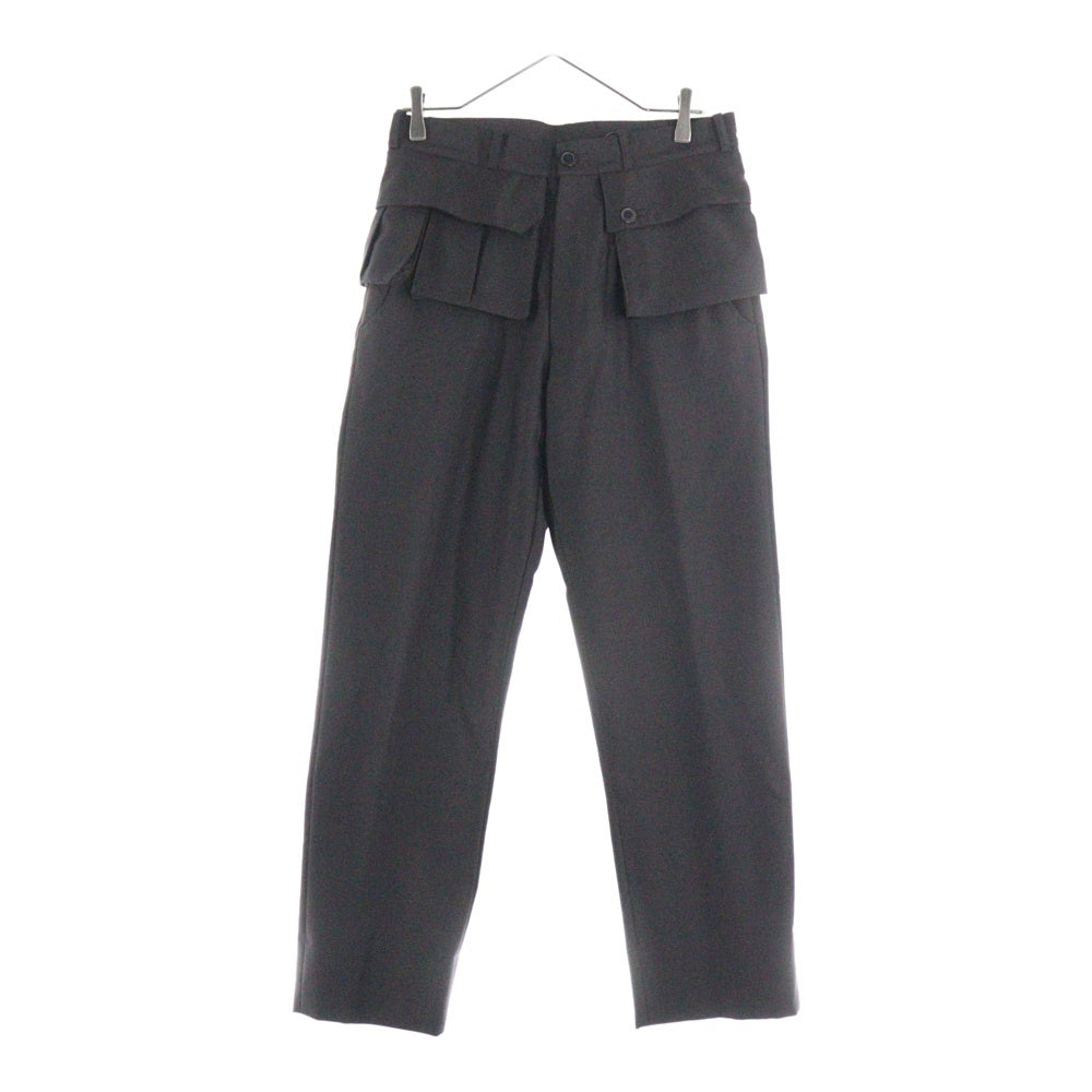 Yohji Yamamoto POUR HOMME(ヨウジヤマモト プールオム) 01SS バック付きスラックスパンツ ブラウン HX-P46-119