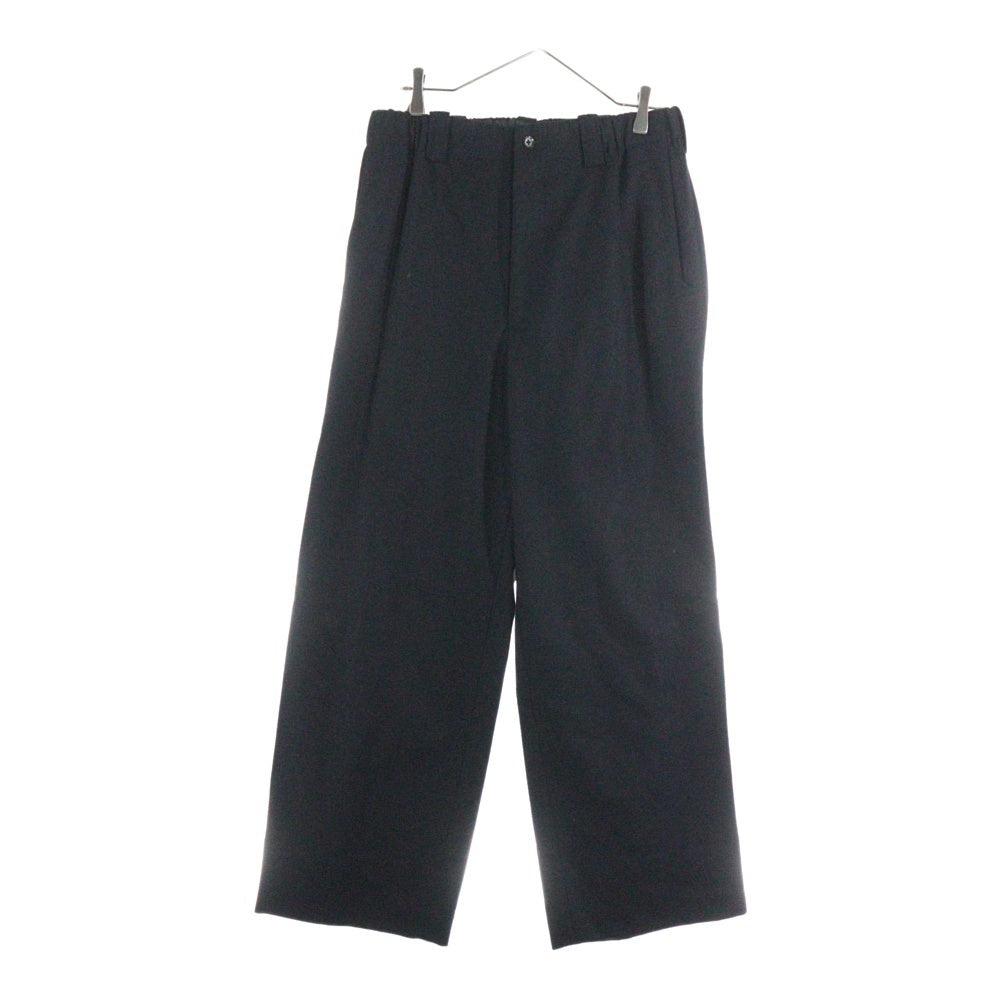 Yohji Yamamoto POUR HOMME(ヨウジヤマモト プールオム) 00SS ウールギャバジン イージースラックス ブラック HN-P05-151