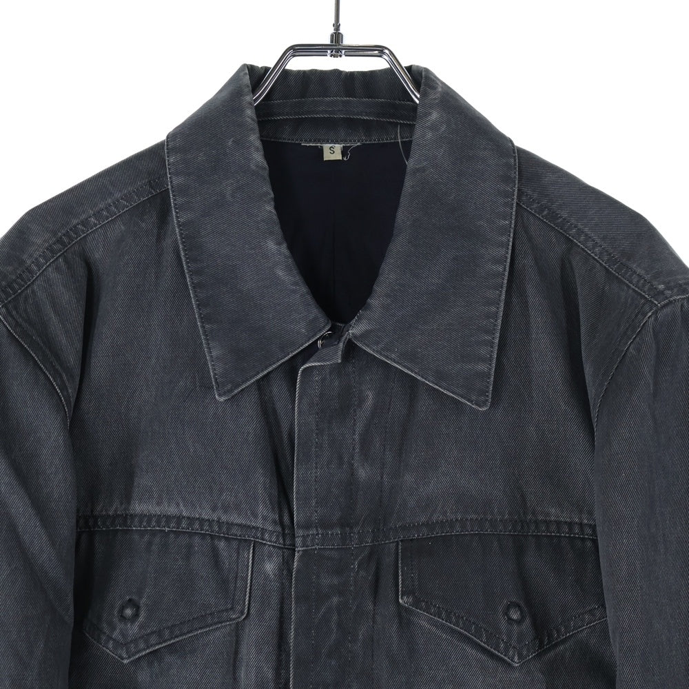 ANN DEMEULEMEESTER(アンドゥムルメステール) 97SS ツイルジャケット ブラック