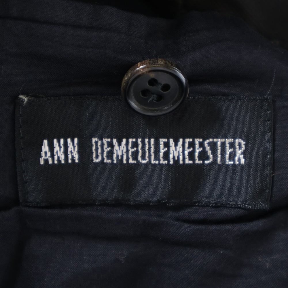 ANN DEMEULEMEESTER(アンドゥムルメステール) 97SS ツイルジャケット ブラック