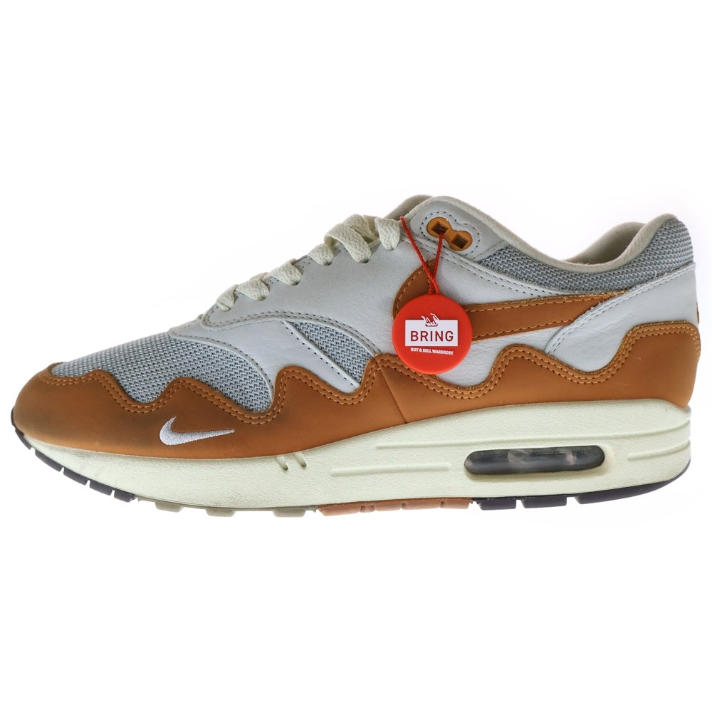 NIKE(ナイキ) ×PATTA AIR MAX 1 MONARCH DH1348-001 パタ エアマックス 1 モナーク ローカットスニーカー グレー/ブラウン US9/27cm