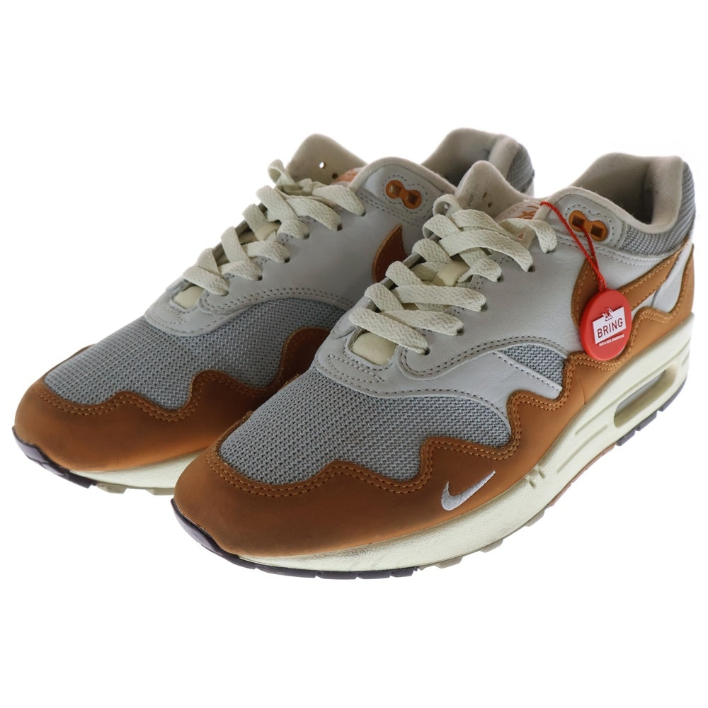 NIKE(ナイキ) ×PATTA AIR MAX 1 MONARCH DH1348-001 パタ エアマックス 1 モナーク ローカットスニーカー グレー/ブラウン US9/27cm